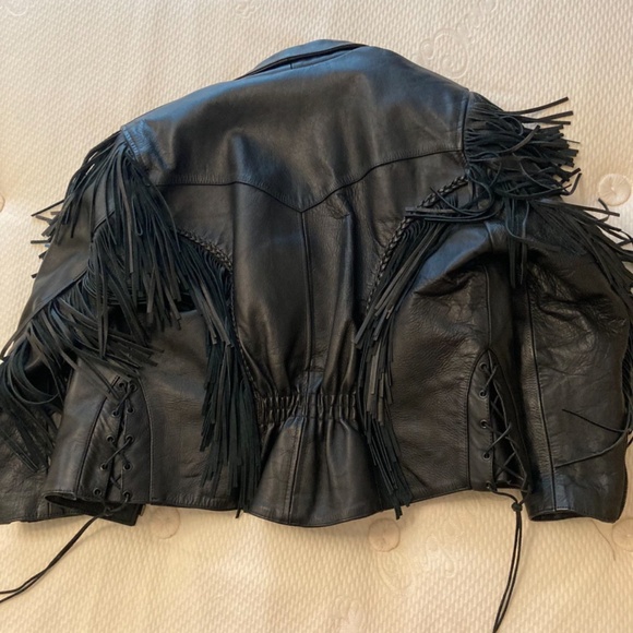 Black leather jacket - Picture 9 of 9